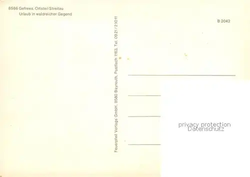 AK / Ansichtskarte Streitau_Woernsmuehl Panorama Dorfstrassen Siedlung Streitau Woernsmuehl