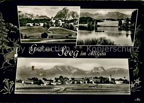 AK / Ansichtskarte Seeg Panorama Teilansichten Seeg