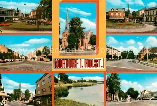 AK / Ansichtskarte Nortorf_Ostholstein Orts und Teilansichten Kirche Nortorf_Ostholstein