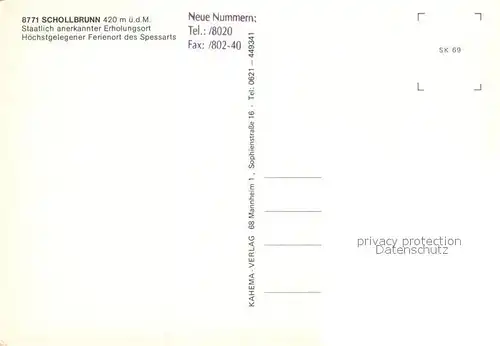 AK / Ansichtskarte Schollbrunn_Spessart Teilansichten Wildgehege Autobahnbruecke Schollbrunn Spessart