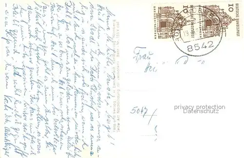 AK / Ansichtskarte Roth_Nuernberg Ortsansichten Hauptstrasse Freibad Schloss Ratibor Schloss Abenberg Roth Nuernberg