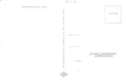 AK / Ansichtskarte Riedlhuette Ortsansicht mit Kirche Bayerischer Wald Riedlhuette