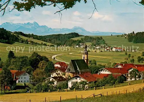 AK / Ansichtskarte Antwort Ortsansicht mit Kirche Alpenblick Antwort