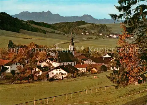 AK / Ansichtskarte Antwort Ortsansicht mit Kirche Blick gegen Bayerische Apen Antwort