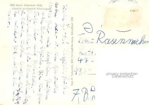 AK / Ansichtskarte Aidenbach Teilansichten Erholungsort Denkmal Freibad Kirche Aidenbach