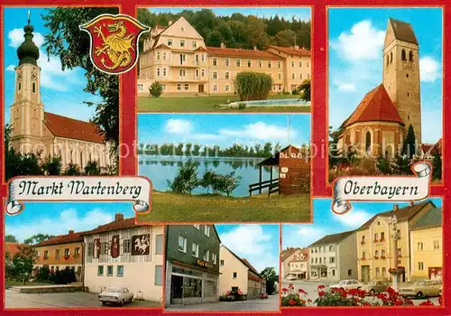 AK / Ansichtskarte Wartenberg_Oberbayern Kirchen DLRG am See Ortsmotive Wartenberg Oberbayern