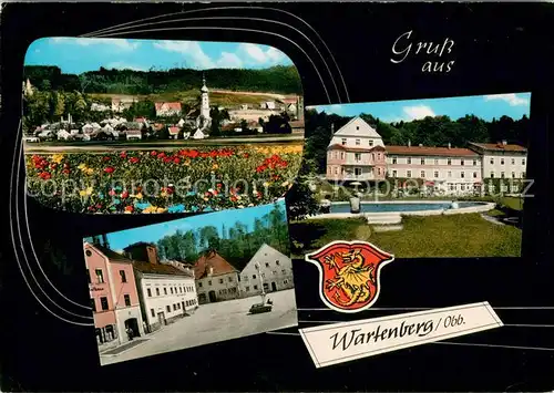 AK / Ansichtskarte Wartenberg_Oberbayern Ortsansicht mit Kirche Marktplatz Hotel Wartenberg Oberbayern