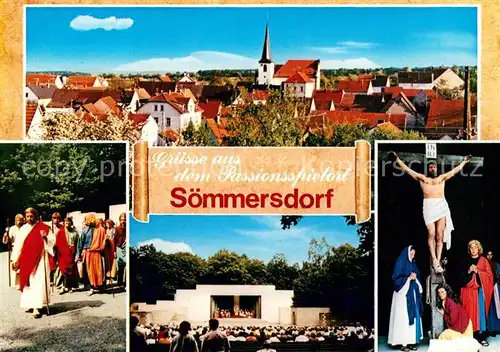 AK / Ansichtskarte Soemmersdorf Panorama Passionsspiele Details Soemmersdorf
