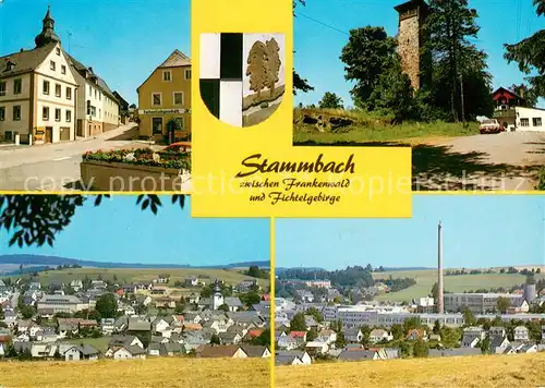 AK / Ansichtskarte Stammbach Ortspartie Aussichtsturm Panorama Stammbach