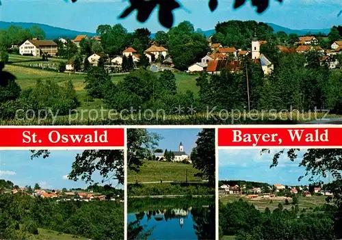 AK / Ansichtskarte St_Oswald Riedlhuette Panorama Kirche St_Oswald Riedlhuette