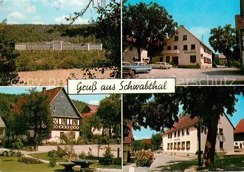 AK / Ansichtskarte Schwabthal Sanatorium Lautergrund Gasthof Loewenbraeu Springbrunnen Dorflinde Schwabthal