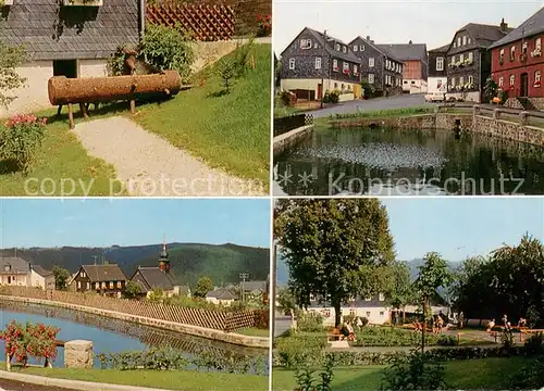 AK / Ansichtskarte Steinbach_Haide Brunnen Ortspartie Park Steinbach Haide