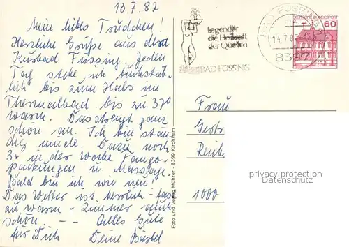 AK / Ansichtskarte Bad_Fuessing Ortsmotive Kirche Bad_Fuessing