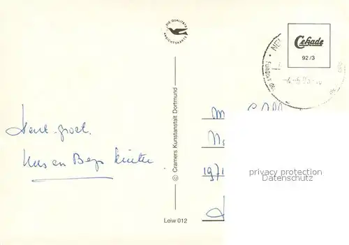 AK / Ansichtskarte Leiwen_Mosel Panorama Weinstadt Kreuz Kirche Brunnen Hauptstrasse Leiwen Mosel