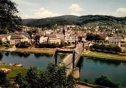 AK / Ansichtskarte Nassau_Lahn Panorama Luftkurort Lahnbruecke Nassau_Lahn