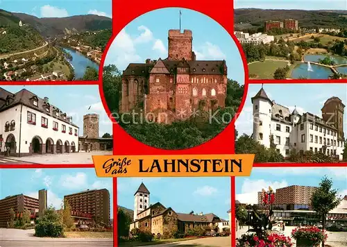 AK / Ansichtskarte Lahnstein Panorama Lahntal Schloss Turm Moderne Gebaeude Lahnstein