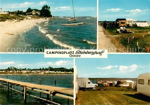 AK / Ansichtskarte Steinberghaff Campingplatz an der Ostsee Strand Steinberghaff