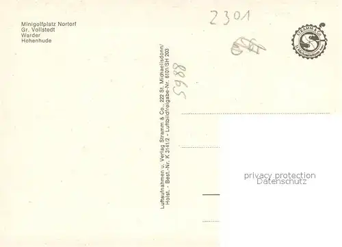 AK / Ansichtskarte Hohenhude Warder Vollstedt Minigolfplatz Nortorf Naturpark Westensee Hohenhude