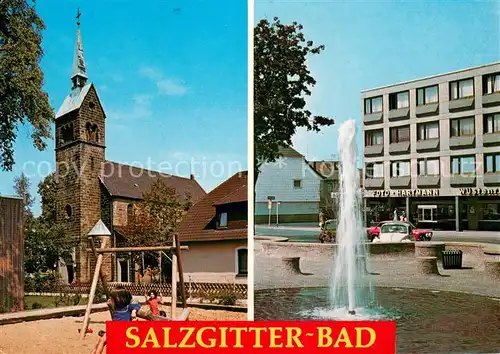 AK / Ansichtskarte Bad_Salzgitter St. Marienkirche und Bohlweg Fontaene Bad_Salzgitter