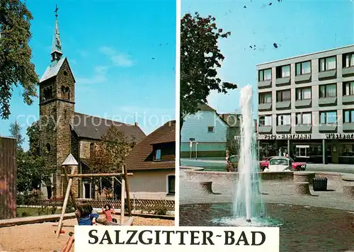 AK / Ansichtskarte Bad_Salzgitter St. Marienkirche und Bohlweg Fontaene Bad_Salzgitter