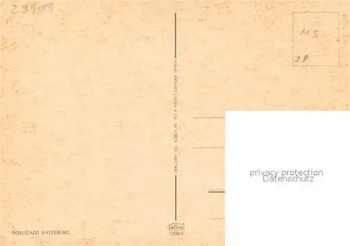 AK / Ansichtskarte Ratzeburg Panorama Inselstadt Naturpark Lauenburgische Seen Ratzeburg