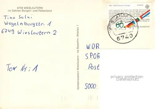 AK / Ansichtskarte Wieslautern_Pfalz Panorama Wieslautern_Pfalz