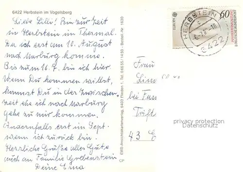 AK / Ansichtskarte Herbstein Fachwerkhaeuser Panorama Sanatorium Kirche Herbstein