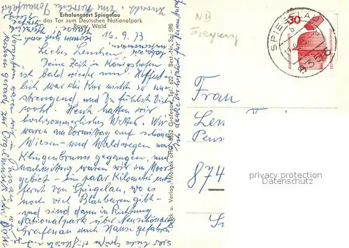 AK / Ansichtskarte Spiegelau Ortsansicht Spiegelau