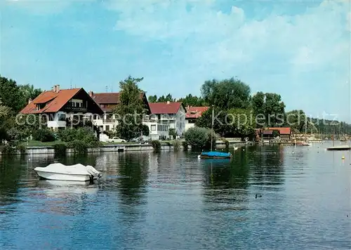 AK / Ansichtskarte Schondorf_Ammersee Blick vom Dampfersteg Schondorf Ammersee