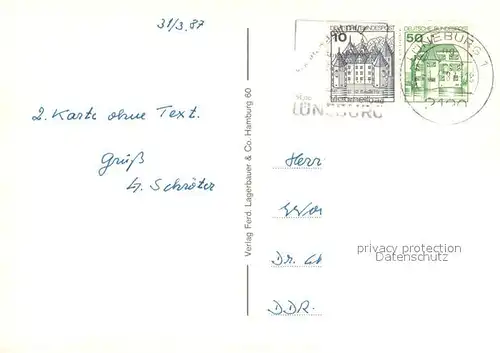 AK / Ansichtskarte Schwarzenbek Schmiedestr Kurheim Lauersburgstr Kollow Pak Ortsstrasse Kirche Anlagen Schwarzenbek