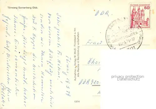 AK / Ansichtskarte Toerwang Kirche Panorama Ortpartien Dorfstrasse Toerwang