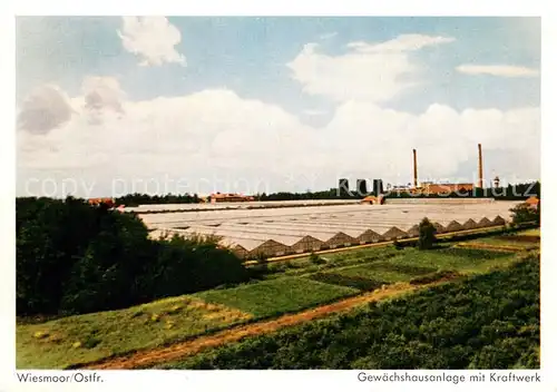 AK / Ansichtskarte Wiesmoor Gewaechshausanlage mit Kraftwerk Wiesmoor