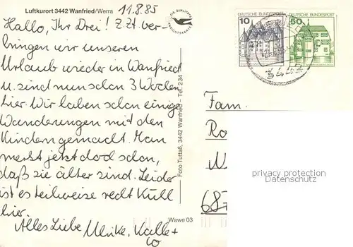 AK / Ansichtskarte Wanfried Fachwerkhaeuser an der Werra Wanfried