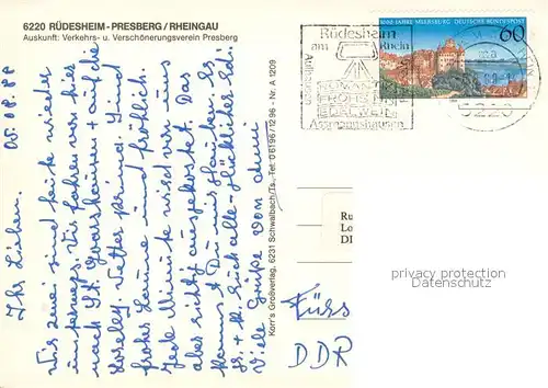 AK / Ansichtskarte Presberg_Rheingau Panorama Fachwerkhaus Kirche Park Presberg Rheingau