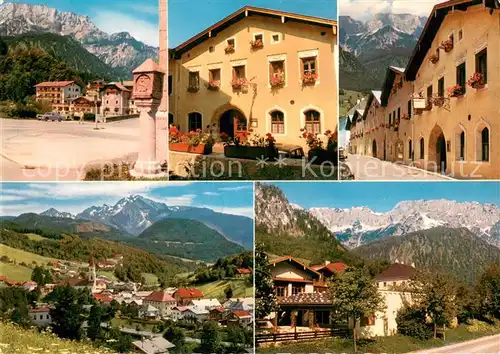 AK / Ansichtskarte Markt_Schellenberg Ortsmotive Gasthof zum Untersberg Panorama Markt_Schellenberg