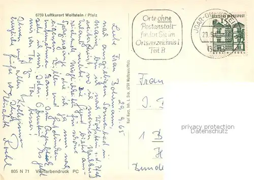 AK / Ansichtskarte Wolfstein_Pfalz Fliegeraufnahme Kirche Ortspartien Wolfstein_Pfalz