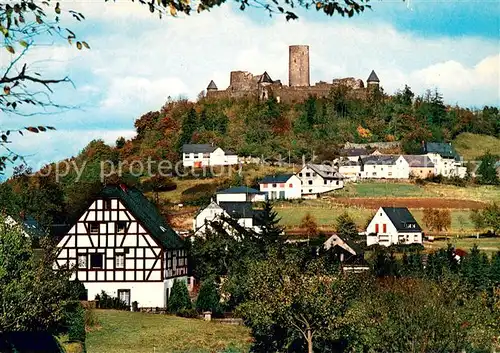 AK / Ansichtskarte Nuerburg Die Nuerburg Panorama Nuerburg