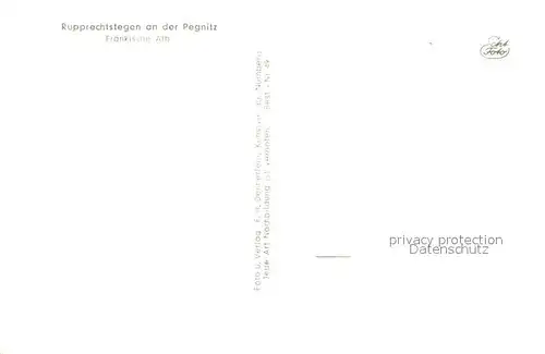 AK / Ansichtskarte Rupprechtstegen Teilansicht mit Pegnitz Rupprechtstegen