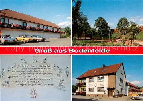 AK / Ansichtskarte Bodenfelde Landgasthaus Tennisplatz Bodenfelde