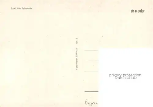 AK / Ansichtskarte Aub_Wuerzburg Ortsansicht mit Kirche Aub_Wuerzburg