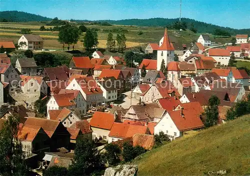 AK / Ansichtskarte Alfeld_Mittelfranken Ortsansicht mit Kirche Frankenalb Alfeld Mittelfranken