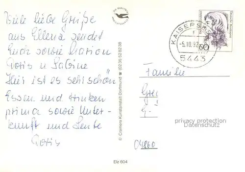 AK / Ansichtskarte Ellenz Panorama Moseltal Weinort Fachwerkh?user Kirche Ellenz