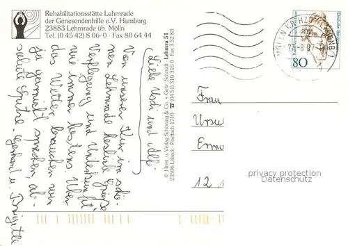 AK / Ansichtskarte Lehmrade Rehabilitationsstaette Restaurant Aufenthaltsraum Minigolf Lehmrade