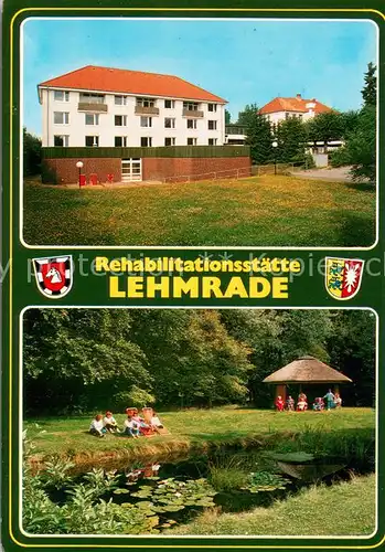 AK / Ansichtskarte Lehmrade Rehabilitationsstaette Parkanlagen Naturpark Lauenburgische Seen Lehmrade