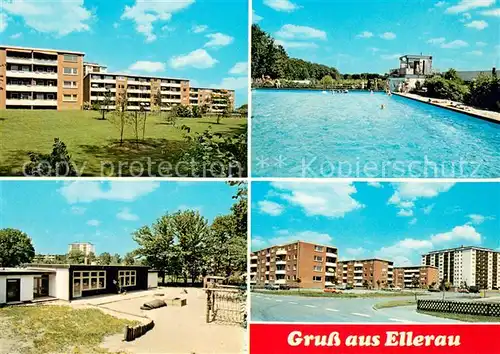 AK / Ansichtskarte Ellerau_Holstein Wohnsiedlung Freibad Ellerau_Holstein