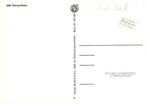 AK / Ansichtskarte Ellerau_Holstein Wohnsiedlung Freibad Ellerau_Holstein