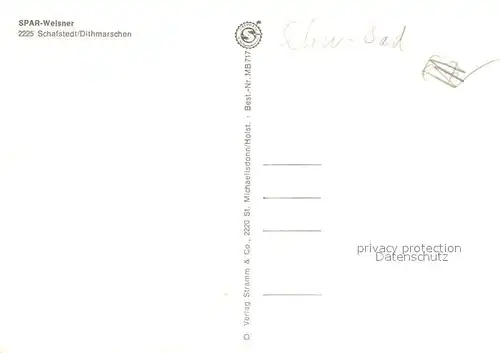 AK / Ansichtskarte Schafstedt SPAR Markt Kirche Freibad Nord Ostsee Kanal Bruecke Schafstedt