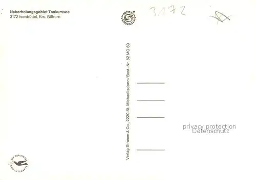 AK / Ansichtskarte Isenbuettel Naherholungsgebiet Tankumsee Badestrand Ferienhaeuser Windsurfen Nationalflaggen Isenbuettel