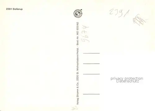 AK / Ansichtskarte Dollerup Strandpartien Wohnhaeuser Dollerup