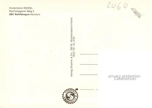 AK / Ansichtskarte Rohlfshagen_Ruempel Kinderheim Riedel 